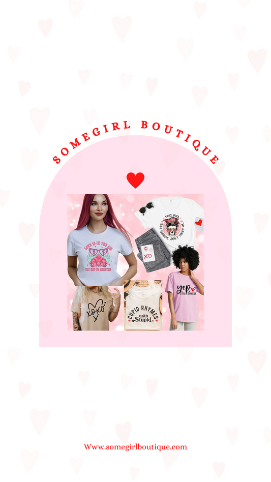 Adult women Valentines Tee