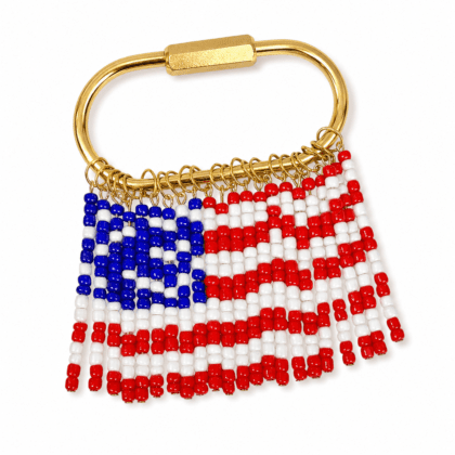 Classic American Flag Carabiner